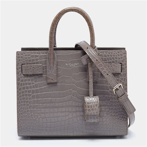 Saint Laurent Gray Handbags for Women 